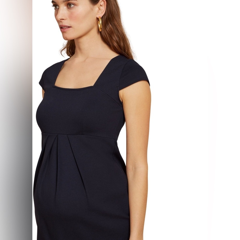 NWT Isabella Oliver Farah Maternity Shift Midi Black Dress